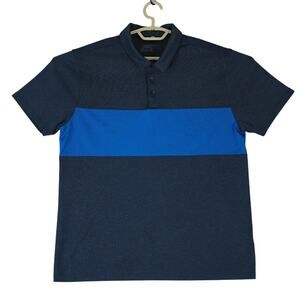 Nike Golf Breathe Polo Shirt Mens L Color Block Dri Fit‎ 833067-473 Standard Fit